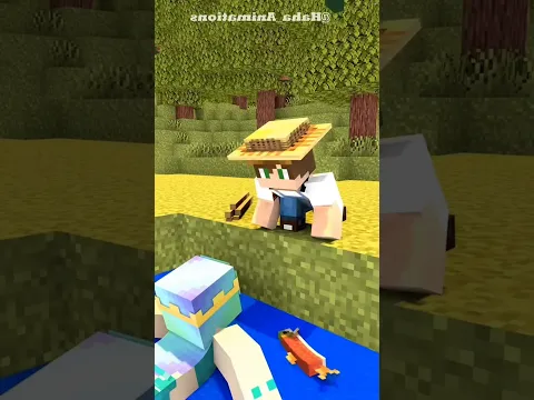 Help mermaid please 🥺 And Try Magic 🪄 #shorts #minecraft #anime