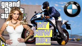 BMW BIKE RIDING GTA 💋🥰😍 #short #gtav #gtavfunnymoments