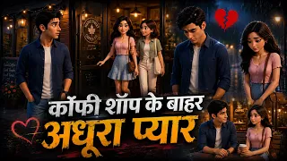 Coffee Shop Ke Bahar Ka Adhura Pyar | Emotional Love Story | Heart Touching Hindi Kahani 