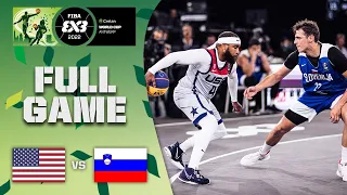 USA v Slovenia | Men | Full Game | Crelan FIBA 3x3 World Cup 2022 | 3x3 Basketball