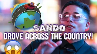 SANDO DROVE ACROSS COUNTRY! 🌎😱
