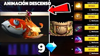 CONSIGUE CON 9💎 ANIMACIÓN KOI Y PARED GLOO CASTILLO DE ARENA EN LA RULETA MÁGICA FREE FIRE LATAM