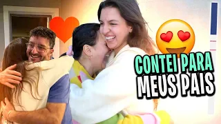 A reação dos meus pais quando souberam da gravidez! O que será que eles acharam?