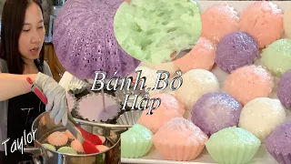 Bánh bò Hấp - Bánh Bò Hấp Rể Tre Bằng Bột Pha Sẵn Đơn Giản Đẹp Thơm Ngon - DIY Steamed Rice Cake