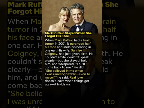 Mark Ruffalo Stayed When She Forgot His Face