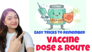 Easy tricks to remember dose and route of vaccines under national immunisation schedule #vaccine