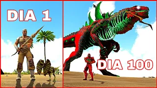 SOBREVIVI 100 DIAS EM UM MUNDO DE DRAGÕES & DINOSSAUROS NO ARK HARDCORE - O FILME (#1)