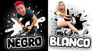 24 HORAS COMPRANDO TODO BLANCO Y NEGRO ft. LEYLA STAR | Oso 🐻