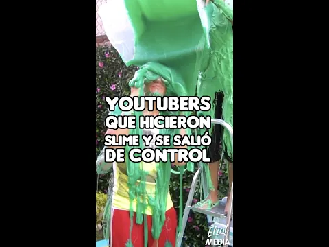 YOUTUBERS QUE HICIERON SLIME Y SE LES SALIÓ DE CONTROL #Shorts