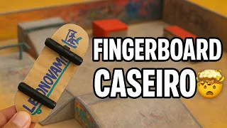 Como fazer um Fingerboard caseiro! (Usando papelão 😱)