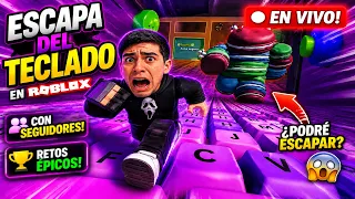 🔴 "caminadoras en Escapa del teclado con seguidores"   #roblox #keyboardescape