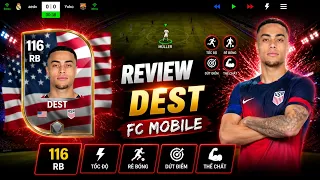 Có nên dùng Sergiño Dest 116 OVR | Nhanh nhẹn hỗ trợ tấn công và kỹ thuật tốt | FC MOBILE VIỆT NAM