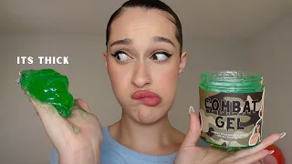 TRYING A TIKTOK VIRAL HAIR GEL | COMBAT GEL