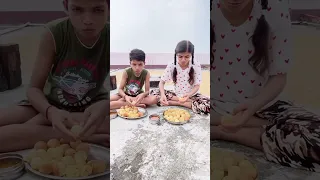 Panipuri challenge 😊|bhai bahan ka cute fight 😀