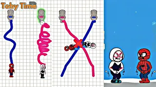 Mengantar Spiderman Dan Spider-Gwen Ke Toilet 🤣 Agar Tidak Berak/Kencing Di Celana 😱 | Pee Master