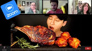 Eating MEAT in VEGAN Zoom Classes!