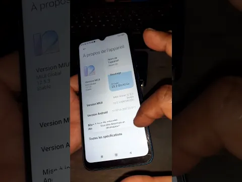 Activer/Désactiver le mode Développeur sous un Xiaomi Redmi 9A, débogage USB, Options développeurs