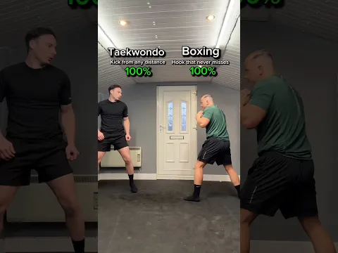 Taekwondo vs Boxing with power ups…