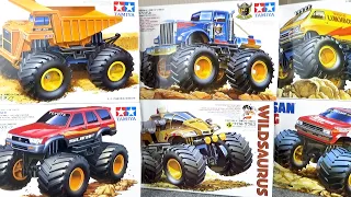 タミヤ「ワイルドミニ四駆シリーズ」を6台組み立てて遊ぼう♪ダンプカーやモンスタートラックなど