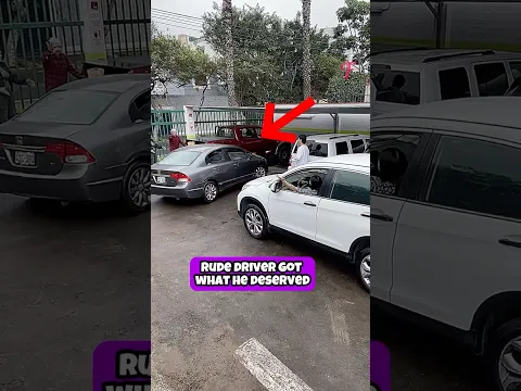 Rude Driver Steals Parking Spot and Instantly Regrets It #shorts