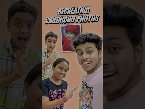 Recreating Our Childhood Photos