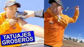Finjo ser Tatuador y les hice tatuajes Groseros 8 (BROMA)