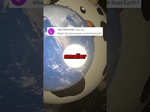 The Sun became SMALLER than Earth 🤯 #universe #astronomy #space