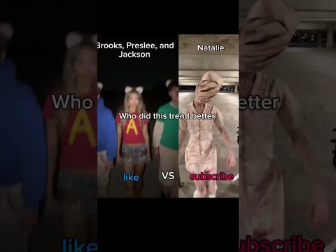 Who did this trend better | #brooksharvey #jacksonharvey #presleefaith #nataliereynolds #fyp #viral
