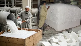 From Chemicals to Comfort White Foam Manufacturing Process!