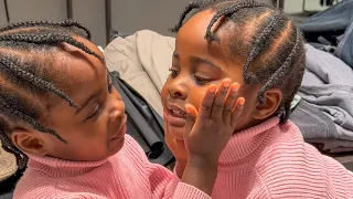 It’s wash day for Kendra and Kimberly 💜💜