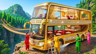 They Found an Old Bus in a Deep jungle and Turned It Into a 7-Star Luxury Hotel! 🚌✨
