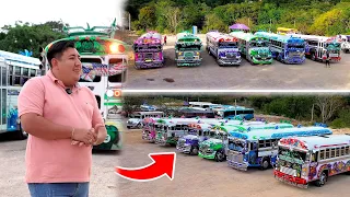 EL SALVADOREÑO QUE TIENE MÁS DE 140 BUSES MODIFICADOS 