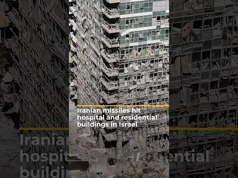 Iranian missiles hit hospital and residential buildings in Israel | AJ #shorts