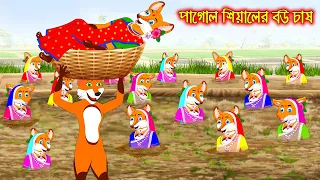 পাগোল সিয়ালের বউ চাষ | Pagol Siyaler Bou Chas | Fox Cartoon | Interesting & Comedy stories | Bangla