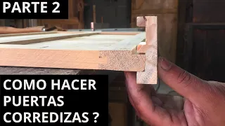 COMO HACER PUERTAS CORREDIZAS : FABRICANDO MUEBLE JAPONES -PARTE 2 (VIDEO RELATO )