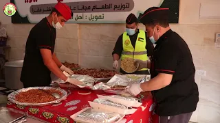 جانب من تجهيز وتوزيع وجبات إفطار الصائم في غزة، بتبرع كريم من أهل الكويت. 🇰🇼 رمضان 1444 هجري