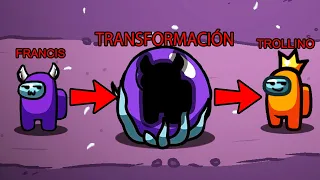 ¡ME TRANSFORMO en TROLLINO IMPOSTOR! 😈😱 AMONG US CAMBIAFORMAS con LOS COMPAS