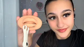 ASMR| You get your LIP pierced at the BEST piercing shop.. 😌