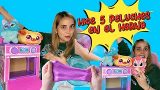 HICE 5 PELUCHES 🧸 EN EL HORNO MÁGICO