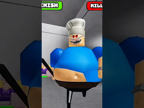 New Barry's Prison Run Obby and Jumpscare #obby #scaryobby #short