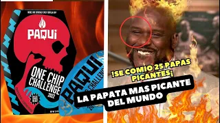 RETO DE LA PAPA MÁS PICANTE DEL MUNDO! ONE CHIP CHALLENGE! El reto sale mal!