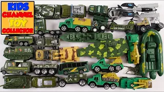 Learn About Military Vehicles for Kids With Army Truck Ambulance Fighter Jets