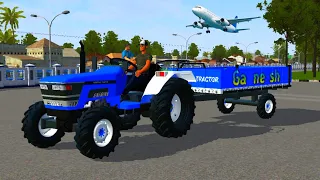 🔴BUSSID HEAVY TRACTOR TROLLEY DRIVING MOD - ANDROID GAMEPLAY - BUS SIMULATOR INDONESIA TRACTOR MOD
