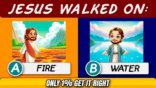 The Ultimate JESUS BIBLE QUIZ 🙏 | 30 questions you don't know how to answer 🧠