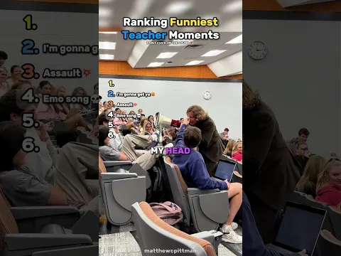Ranking Funniest Teacher Moments
