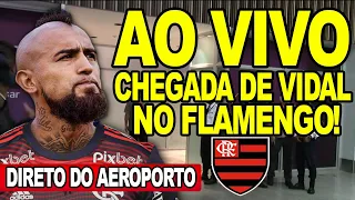 AO VIVO: CHEGADA DE VIDAL NO FLAMENGO DIRETO DO AEROPORTO GALEÃO
