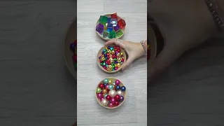 Oddly Satisfying 🔮🧊💚Reverse video Colored Beads and Balls