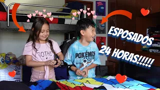 ESTUVIMOS 24 HORAS ESPOSADOS!!!(reto con los picus)
