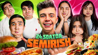 24 soatda kim ko’proq vazn yeg’ish | Qizlar vs Uzkiy Krug