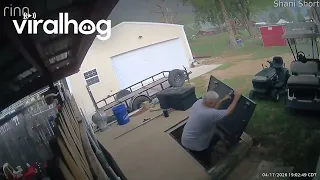 Family Enters Cellar Just Before Tornado Hits || ViralHog